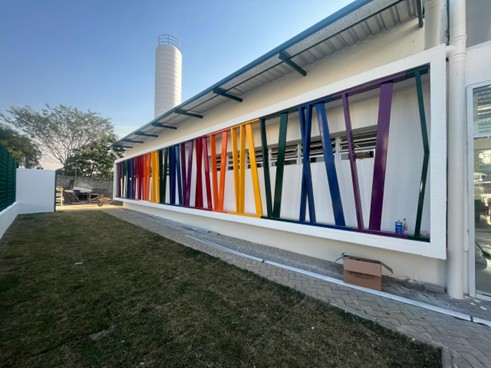 Visão aérea de obra residencial do Grupo Urban